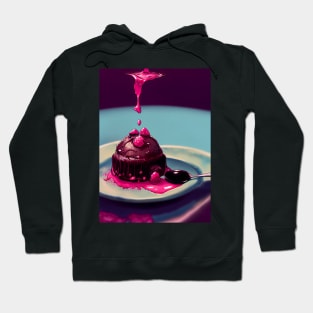 Pouring syrup lava cake Hoodie